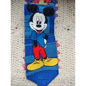 Disney Mickey Mouse Mickey & Co Silk Tie, 100% Silk Made in Italy
